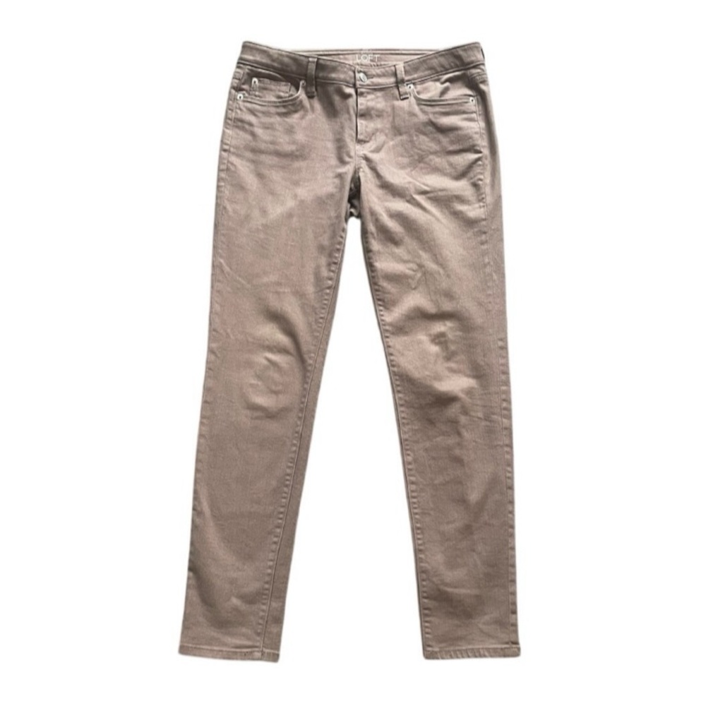 Loft The Modern Skinny Jeans in Taupe Size 8 Minimal Preppy